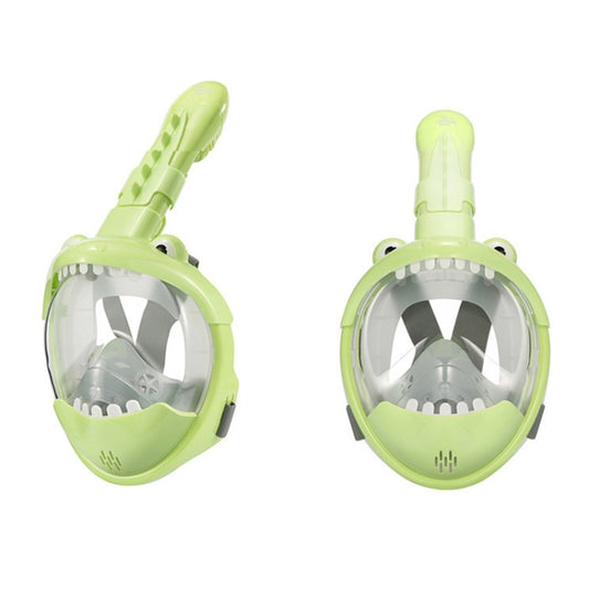Cartoon Kids Full Dry Diving Mask Swimming Anti-Fog Snorkeling Mask, Size: XS(Dinosaur) - Diving Mask by buy2fix | Online Shopping UK | buy2fix