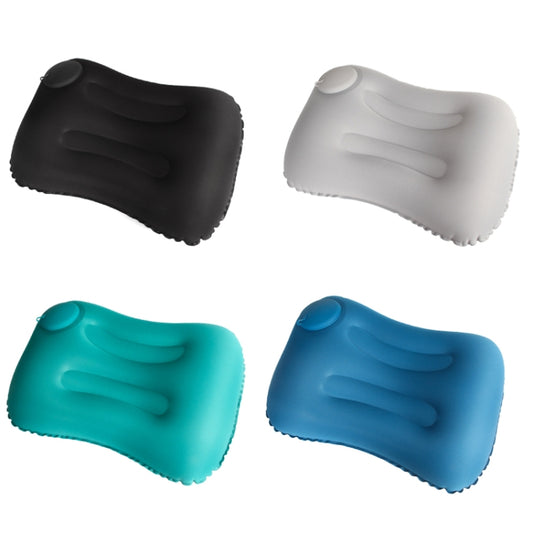 Travel Inflatable Press U-Shaped Neck Guard Pillow, Colour: Milk Silk U018-01（Black） - Cushions & Pillows by buy2fix | Online Shopping UK | buy2fix