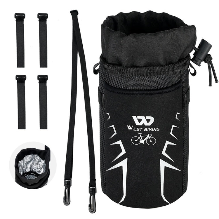 WEST BIKING Bicycle Insulated Water Bottle Bag(Black) by WEST BIKING
