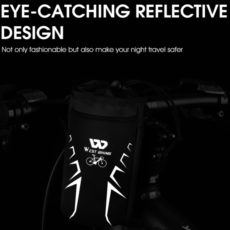 WEST BIKING Bicycle Insulated Water Bottle Bag(Black) by WEST BIKING