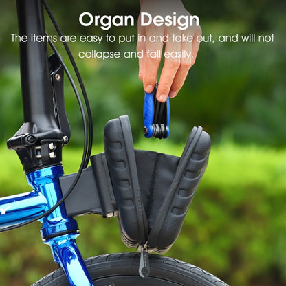 WEST BIKING 2L Folding Bike Hard Shell Storage Bag(Black) by WEST BIKING