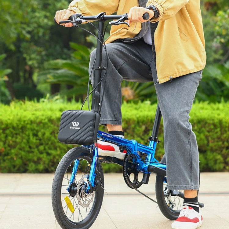 WEST BIKING 2L Folding Bike Hard Shell Storage Bag(Black) by WEST BIKING