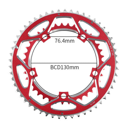 WEST BIKING 2-Piece 53t-39t Road Bike Aluminum Alloy Gear(Red) - Bicycle Chains & Rounds by WEST BIKING | Online Shopping UK | buy2fix