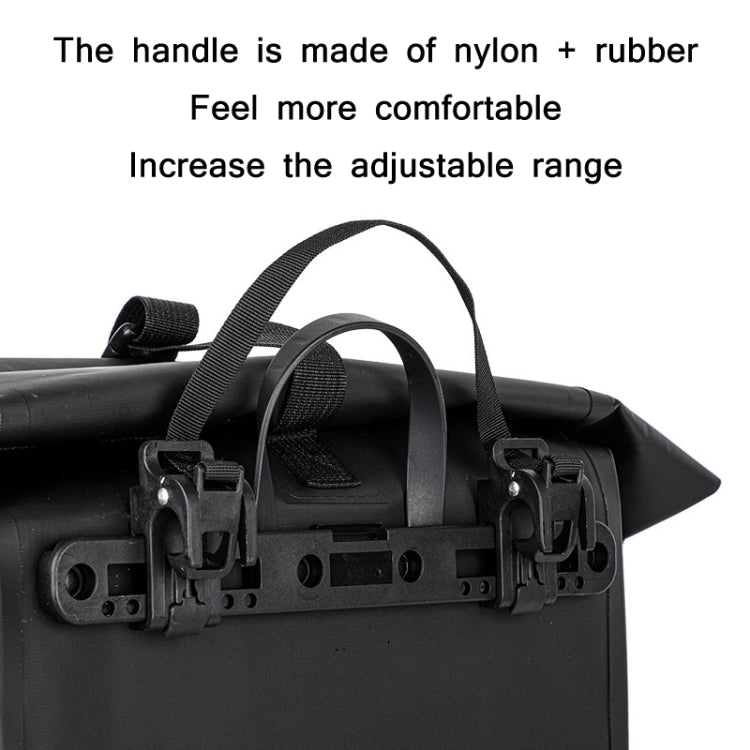 WEST BIKING 25L Mountain Bike Shelf Waterproof Reflective Camel Bag(Black) by WEST BIKING