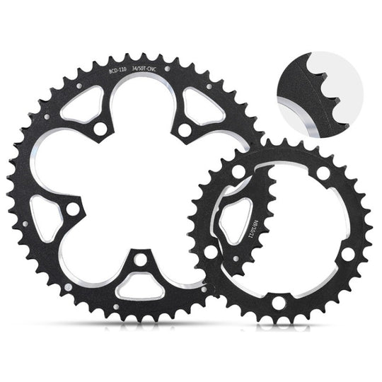 WEST BIKING 34T-50T roue à chaîne pliante de course de vélo de route (noir)