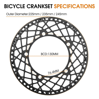 WEST BIKING Folding Bicycle Aluminum Alloy Waterproof Crankset, Colour: 58T （Red） by WEST BIKING