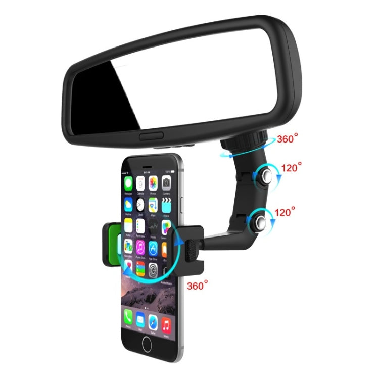 Multifunctional Vehicle-mounted Video Shooting Rearview Mirror Bracket(Green) by buy2fix