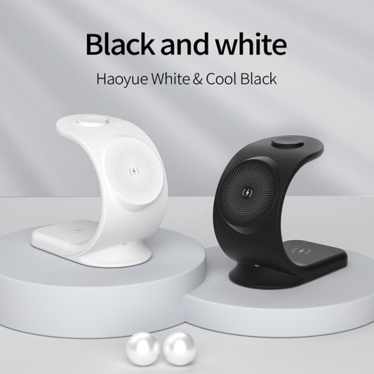 OJD-83 3 in 1 Magnetic Suction Vertical Bracket Wireless Charger for Mobile Phone & iWatch & AirPods(White) - Wireless Charger by buy2fix | Online Shopping UK | buy2fix