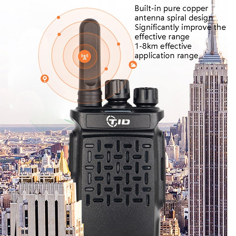 2pcs TID 118 Small Walkie Talkie Radio Communication, CN Plug by buy2fix