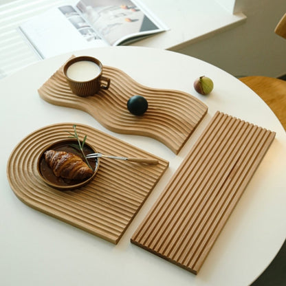 Small Elliptical  Wooden Tray Photography Shooting Props - Wooden Props by buy2fix | Online Shopping UK | buy2fix