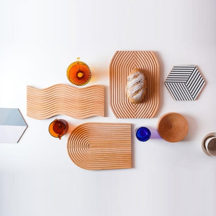 Small Elliptical  Wooden Tray Photography Shooting Props - Wooden Props by buy2fix | Online Shopping UK | buy2fix