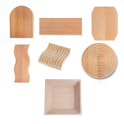 Rhombus  Wooden Tray Photography Shooting Props - Wooden Props by buy2fix | Online Shopping UK | buy2fix