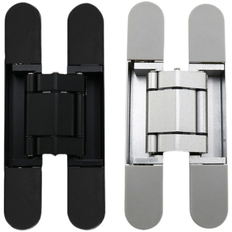 Three-Dimensional Adjustable Cross Hinge Folding Door Concealed Hinge, Specification: No. 3 Dumb Black 80kg - Furniture Accessories by buy2fix | Online Shopping UK | buy2fix