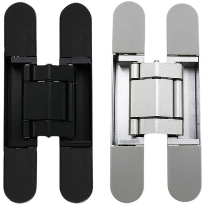 Three-Dimensional Adjustable Cross Hinge Folding Door Concealed Hinge, Specification: No. 3 Dumb Black 80kg - Furniture Accessories by buy2fix | Online Shopping UK | buy2fix