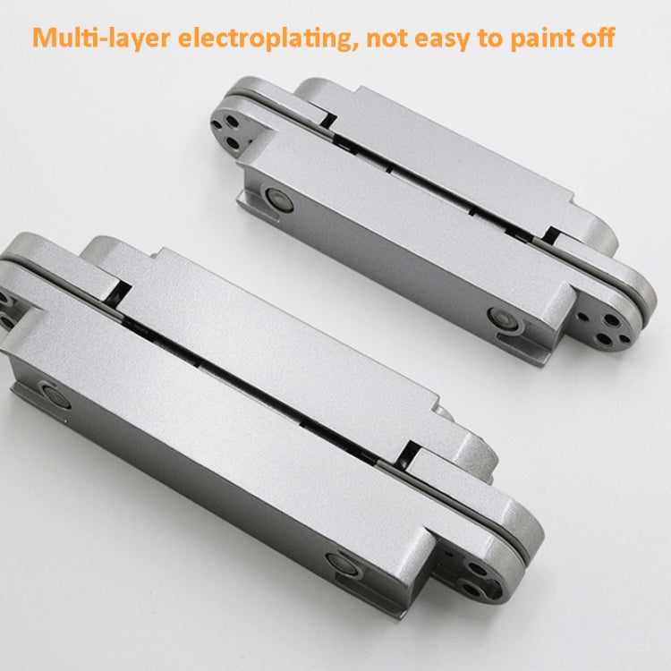 Three-Dimensional Adjustable Cross Hinge Folding Door Concealed Hinge, Specification: No. 3 Dumb Black 80kg - Furniture Accessories by buy2fix | Online Shopping UK | buy2fix