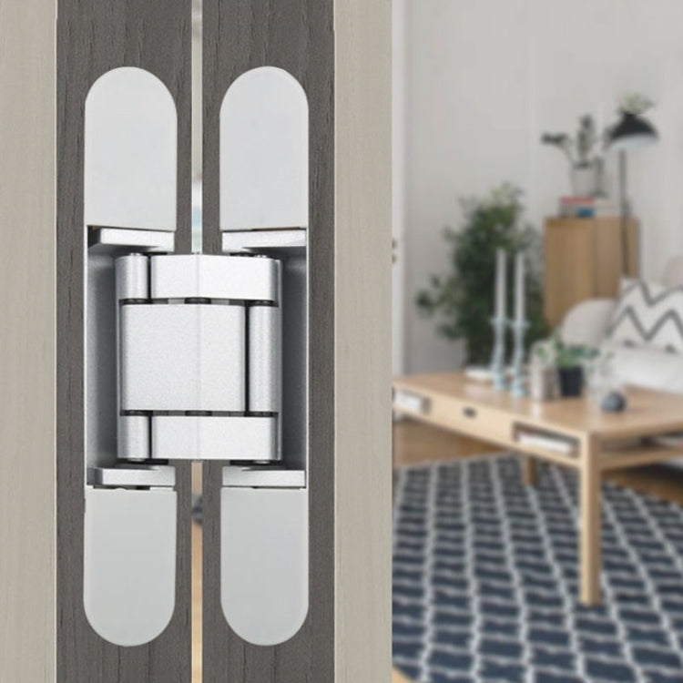 Three-Dimensional Adjustable Cross Hinge Folding Door Concealed Hinge, Specification: No. 3 Dumb Black 80kg - Furniture Accessories by buy2fix | Online Shopping UK | buy2fix