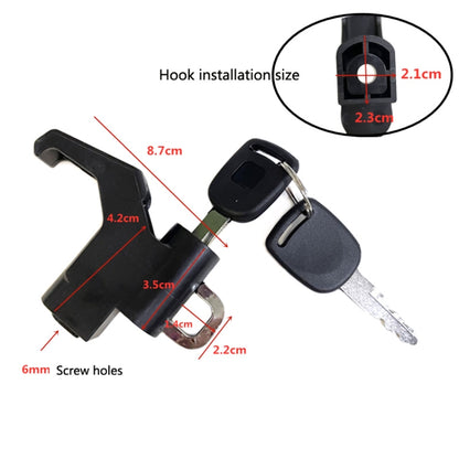 3 Sets Motorcycle Helmet Fixed Lock Hook(Black) - Helmets by buy2fix | Online Shopping UK | buy2fix