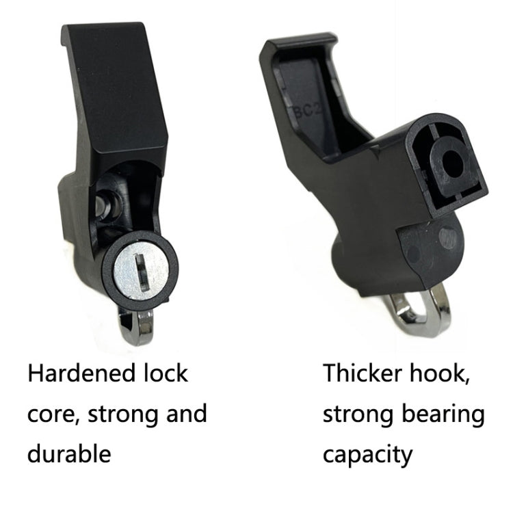 3 Sets Motorcycle Helmet Fixed Lock Hook(Black) - Helmets by buy2fix | Online Shopping UK | buy2fix