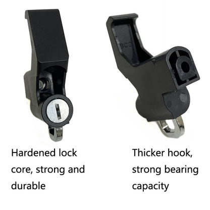 3 Sets Motorcycle Helmet Fixed Lock Hook(Black) - Helmets by buy2fix | Online Shopping UK | buy2fix