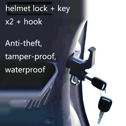3 Sets Motorcycle Helmet Fixed Lock Hook(Black) - Helmets by buy2fix | Online Shopping UK | buy2fix