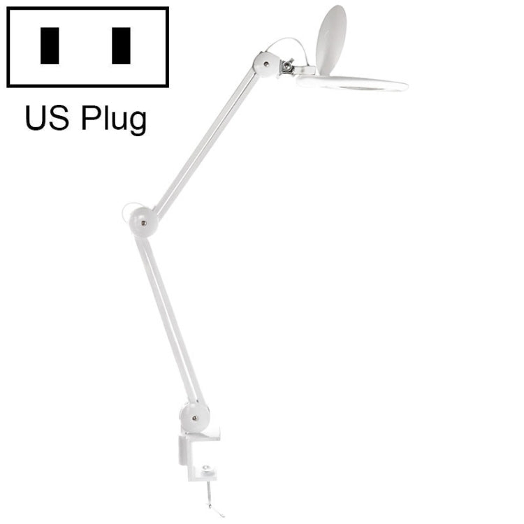 TS-9827 8X Multifunctional Clip-on Work Maintenance Magnifier with LED Light(US Plug) - Others by buy2fix | Online Shopping UK | buy2fix