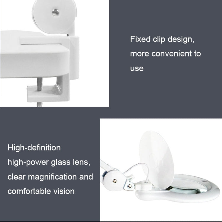 TS-9827 8X Multifunctional Clip-on Work Maintenance Magnifier with LED Light(US Plug) - Others by buy2fix | Online Shopping UK | buy2fix