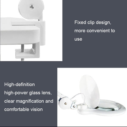 TS-9827 8X Multifunctional Clip-on Work Maintenance Magnifier with LED Light(US Plug) - Others by buy2fix | Online Shopping UK | buy2fix