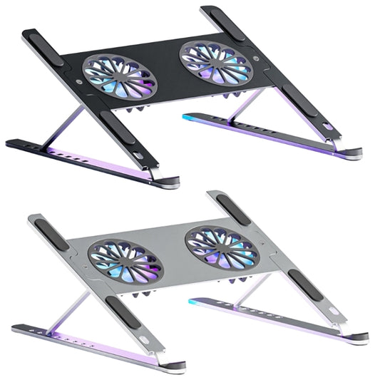 BONERUY P11F Notebook Cooling Bracket Fan Aluminum Alloy Radiator, Colour: Grey - Cooling Pads by BONERUY | Online Shopping UK | buy2fix