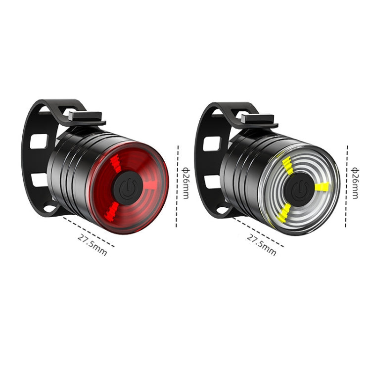 2 PCS AS-08 200LM Aluminum Alloy LED Bicycle Taillight(Red) by buy2fix
