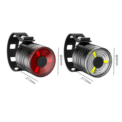 2 PCS AS-08 200LM Aluminum Alloy LED Bicycle Taillight(Red) by buy2fix