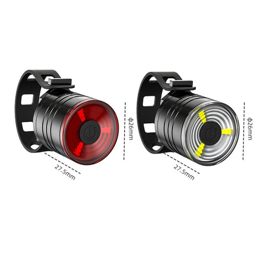 2 PCS AS-08 200LM Aluminum Alloy LED Bicycle Taillight(Red) by buy2fix