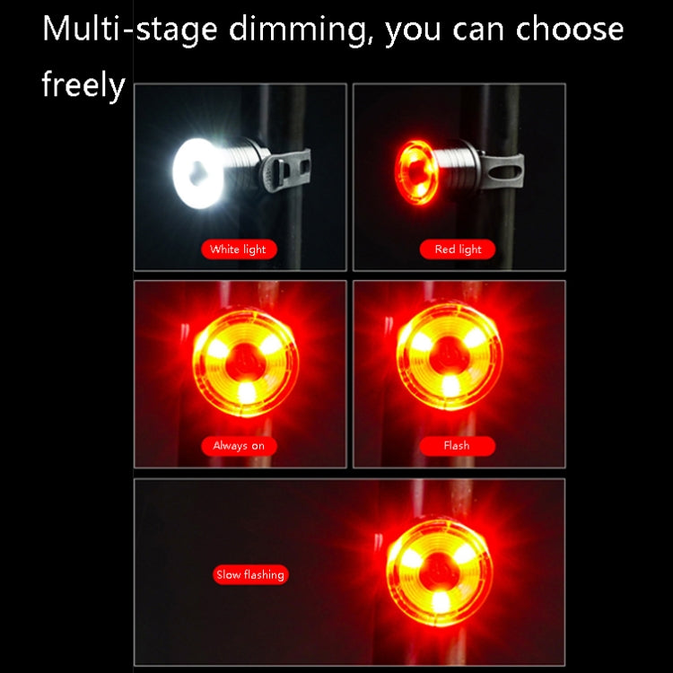 2 PCS AS-08 200LM Aluminum Alloy LED Bicycle Taillight(Red) by buy2fix