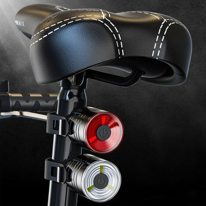 2 PCS AS-08 200LM Aluminum Alloy LED Bicycle Taillight(White) by buy2fix