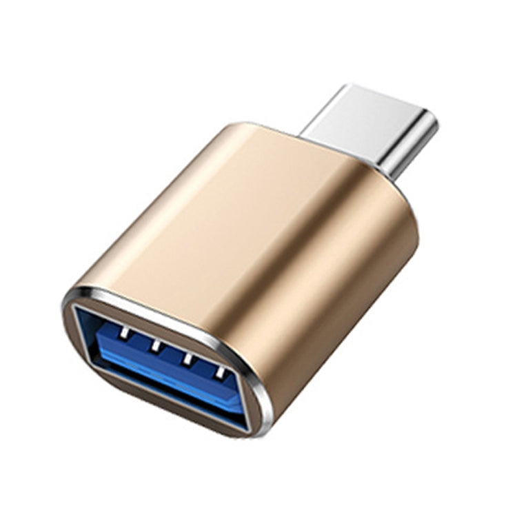 10 PCS USB 3.0 Female to USB-C / Type-C Male OTG Adapter(Gold) by buy2fix