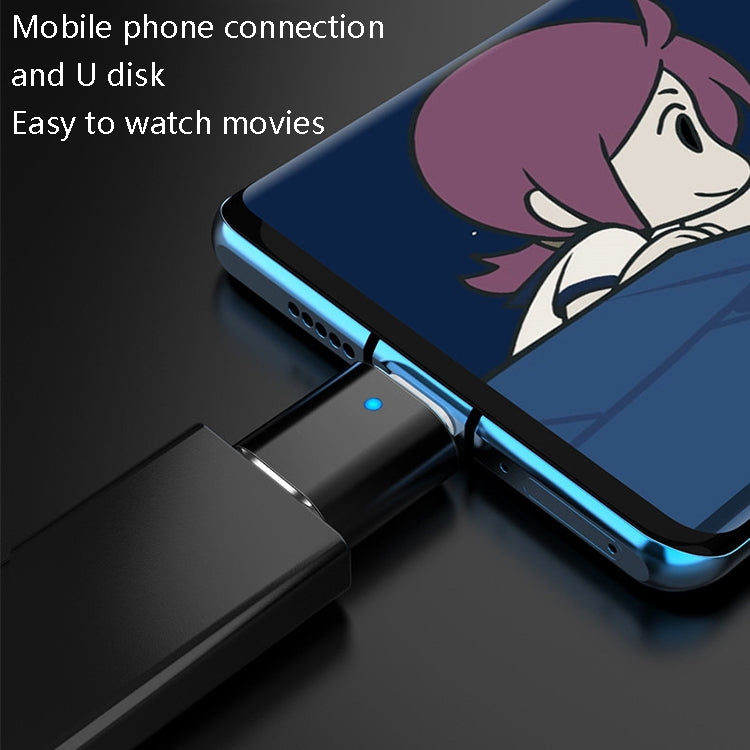 3 PCS USB 3.0 Female to USB-C / Type-C Male OTG Adapter with Indicator Light(Black) by buy2fix