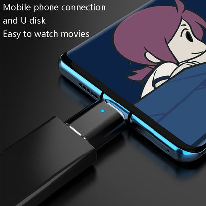 3 PCS USB 3.0 Female to USB-C / Type-C Male OTG Adapter with Indicator Light(Silver) by buy2fix