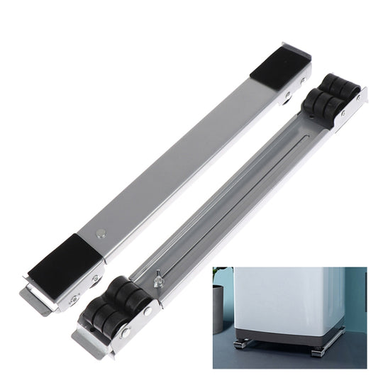 2 PCS Washing Machine Stand Movable Adjustable Refrigerator Base(Silver) - Washing Machines & Accessories by buy2fix | Online Shopping UK | buy2fix