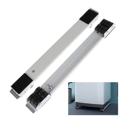 2 PCS Washing Machine Stand Movable Adjustable Refrigerator Base(White) - Washing Machines & Accessories by buy2fix | Online Shopping UK | buy2fix