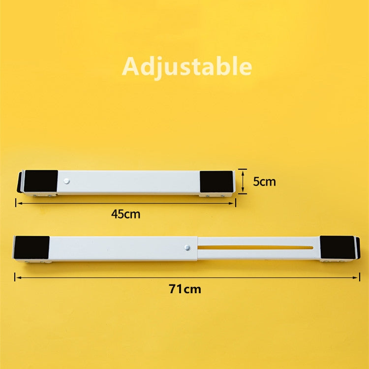 2 PCS Washing Machine Stand Movable Adjustable Refrigerator Base(White) - Washing Machines & Accessories by buy2fix | Online Shopping UK | buy2fix
