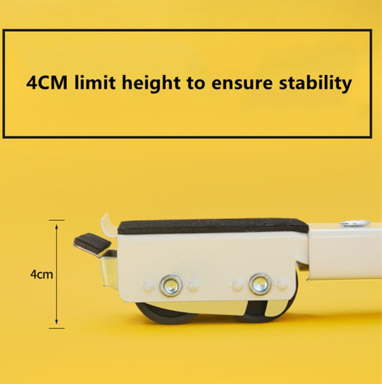 2 PCS Washing Machine Stand Movable Adjustable Refrigerator Base(White) - Washing Machines & Accessories by buy2fix | Online Shopping UK | buy2fix