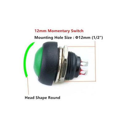 10 PCS Small Waterproof Self-Reset Button Switch(White) - Switch by buy2fix | Online Shopping UK | buy2fix