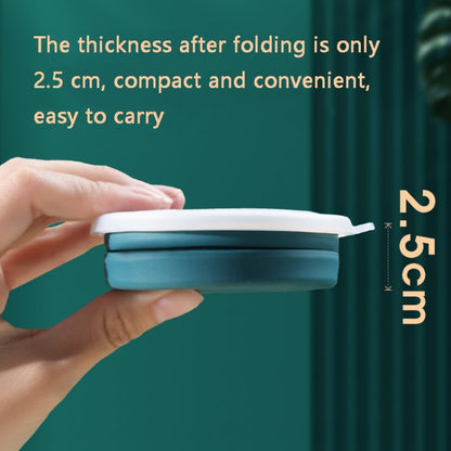 AK1313 320ml Portable Silicone Folding Water Cup With Lid(Blue) - Kettles by buy2fix | Online Shopping UK | buy2fix