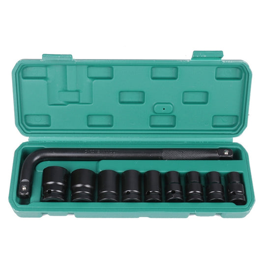 Inside And Outside Hexagon Wrench Auto Repair Wind Cannon Sleeve, Specification: 10 In 1 With Curved Rod - Hand Tool Sets by buy2fix | Online Shopping UK | buy2fix