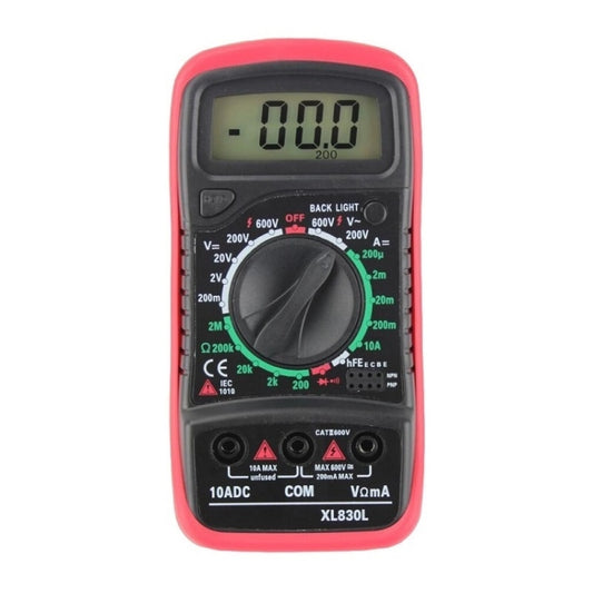 ANENG XL830L Multi-Function Digital Display High-Precision Digital Multimeter, Specification: Bubble Bag Packing(Red) - Digital Multimeter by ANENG | Online Shopping UK | buy2fix