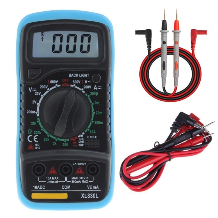 ANENG XL830L Multi-Function Digital Display High-Precision Digital Multimeter, Specification: Standard+10A Extra Tip Pen(Blue) - Digital Multimeter by ANENG | Online Shopping UK | buy2fix