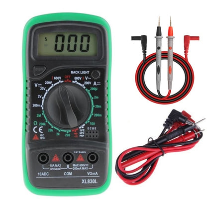 ANENG XL830L Multi-Function Digital Display High-Precision Digital Multimeter, Specification: Standard+10A Extra Tip Pen(Green) - Digital Multimeter by ANENG | Online Shopping UK | buy2fix