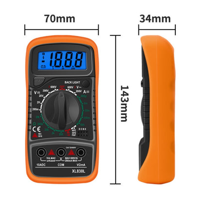 ANENG XL830L Multi-Function Digital Display High-Precision Digital Multimeter, Specification: Standard+10A Extra Tip Pen(Green) - Digital Multimeter by ANENG | Online Shopping UK | buy2fix