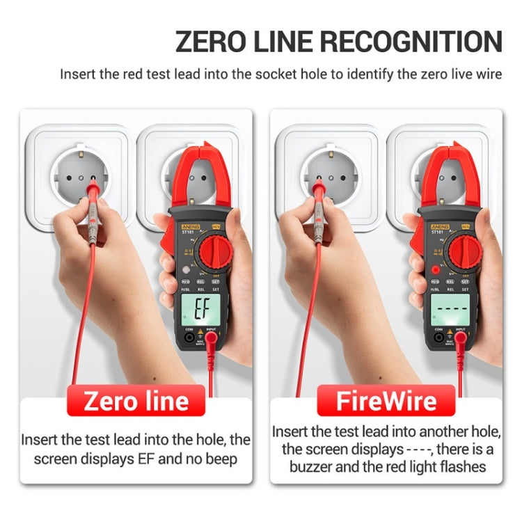 ANENG Intelligent Digital Backlit Clamp-On High-Precision Multimeter, Specification: ST181 - Digital Multimeter by ANENG | Online Shopping UK | buy2fix