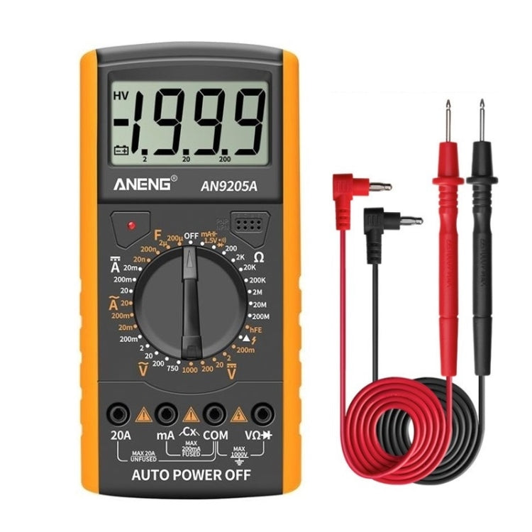 ANENG Automatic High-Precision Intelligent Digital Multimeter, Specification: AN9205A(Orange) - Digital Multimeter by ANENG | Online Shopping UK | buy2fix