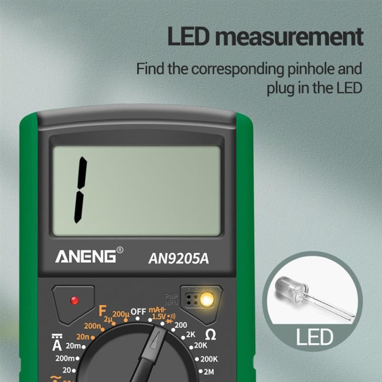 ANENG Automatic High-Precision Intelligent Digital Multimeter, Specification: AN9205A(Blue) - Digital Multimeter by ANENG | Online Shopping UK | buy2fix